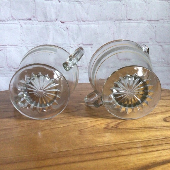 Vintage Bartlett Collins Glass Open Sugar Bowl and Creamer Set - Picture 10 of 10